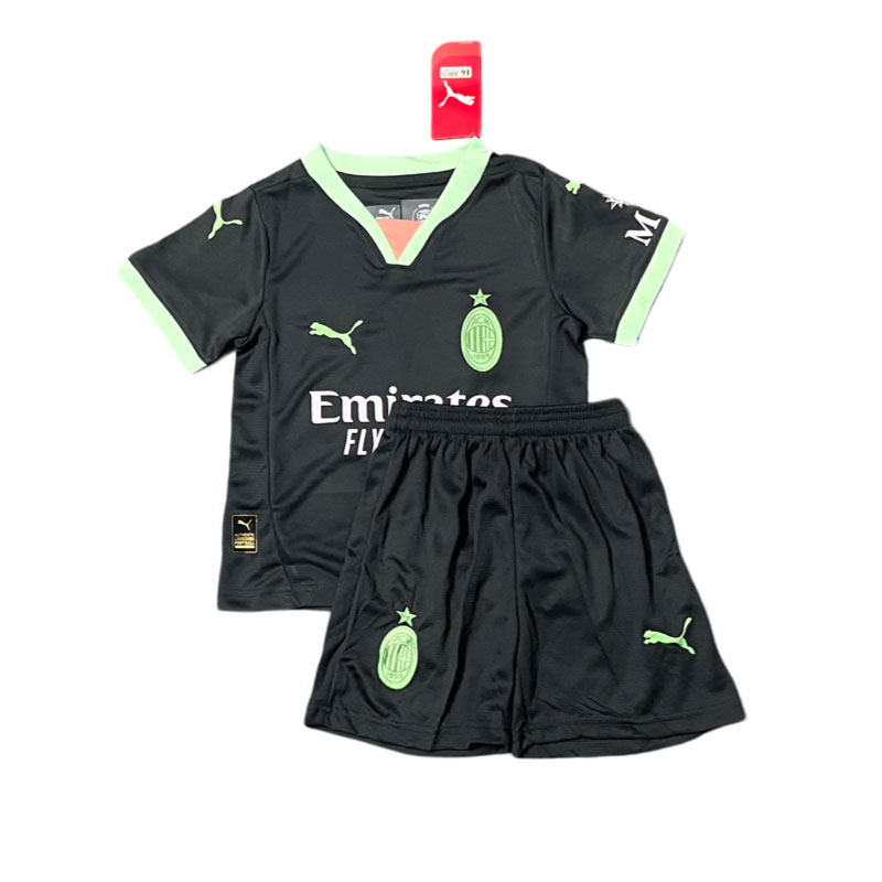 Dětské Fotbalové Dresy AC Milan 24-25 Alternativní Dres Komplet