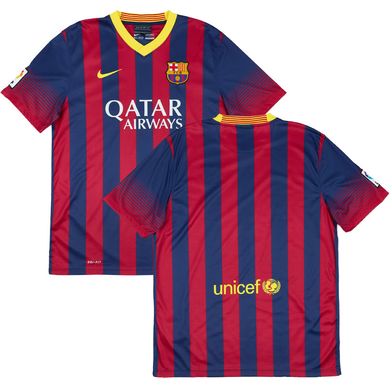 Fotbalové Dresy FC Barcelona Domácí Retro 2013-14