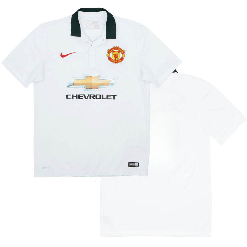 Fotbalové dresy Man Utd Retro Venkovní Dres 2014/15 Krátký Rukáv