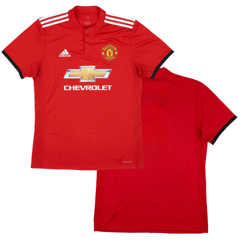 Muži's Manchester United 2017-18 Retro Domácí fotbalový dres