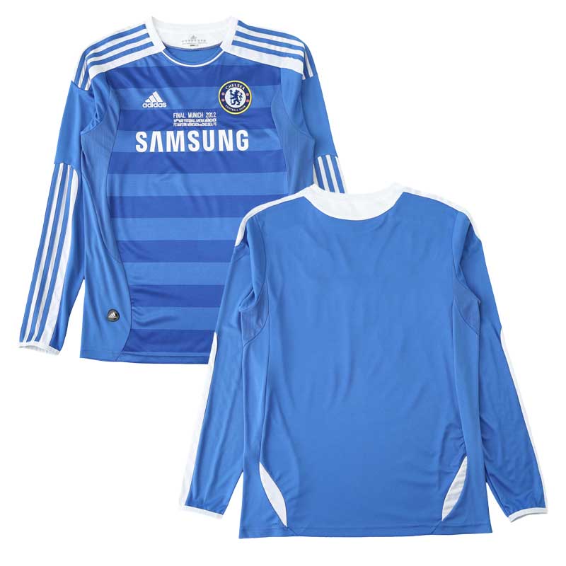 Chelsea FC Retro Dres Fotbal Muž Domácí 2011-12 Dlouhý Rukáv