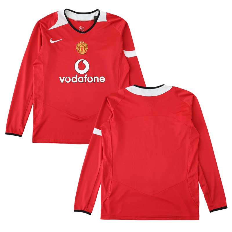 Fotbalový Dres Manchester United Retro Domácí 2004/05 Dlouhý rukáv