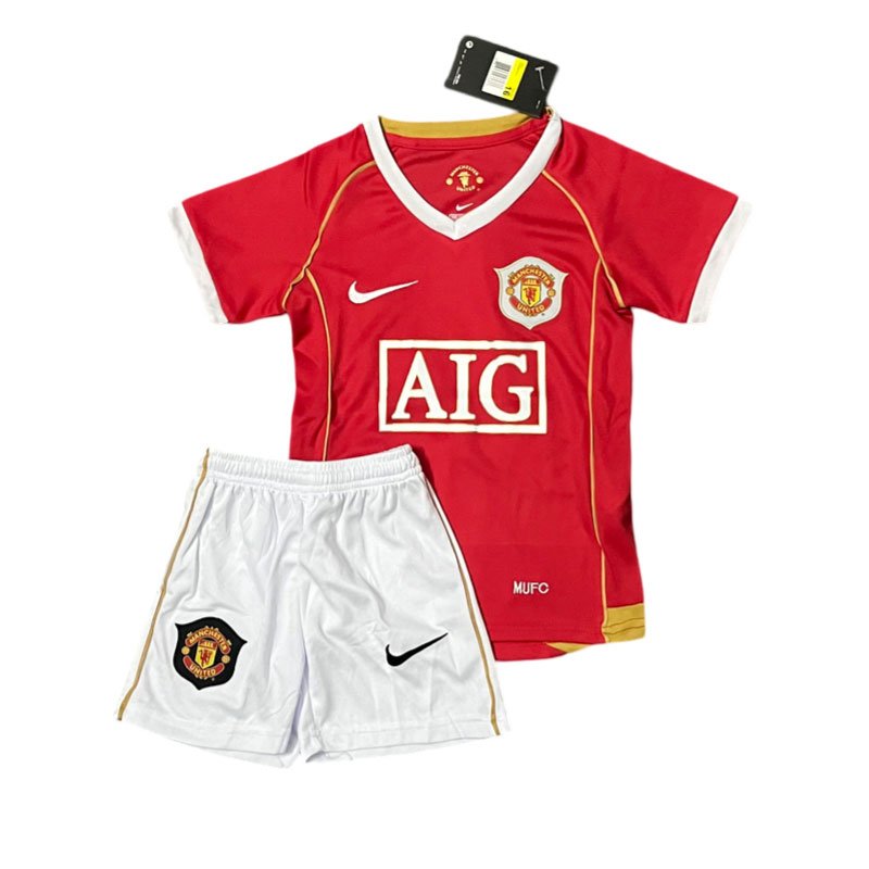 Manchester United Dres 2006/07 Retro Domácí Fotbalové Dresy pro Děti