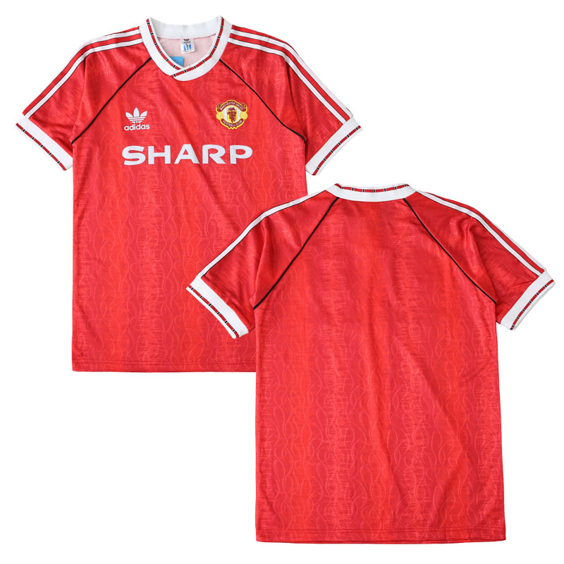 Manchester United Dres Retro Domácí 1990-92 Krátký rukáv