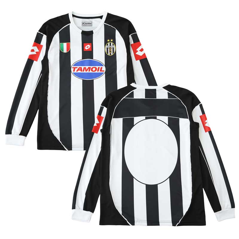 Retro fotbalový dres Juventus FC 2002/03 Domácí Dlouhý Rukáv