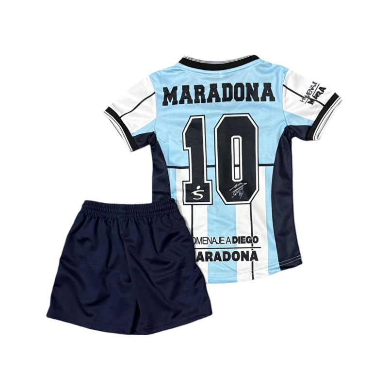 Diego Maradona 10 Dětské retro triko Argentina Domácí dres 2001