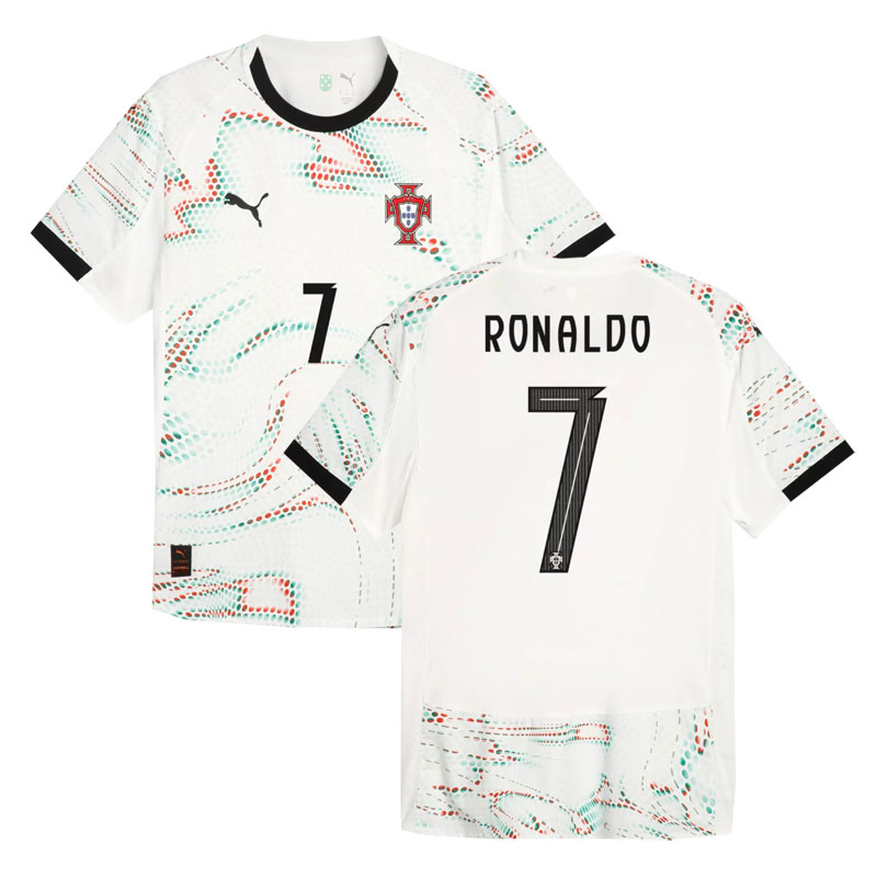 Dospělé fotbalové dresy Portugalska 2025/26 venkovní s potiskem RONALDO #7