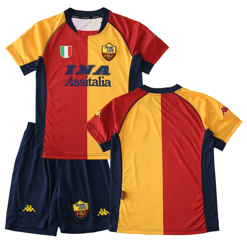 Fotbalový dres domácí dětský retro AS Řím 2001-02 Champions League