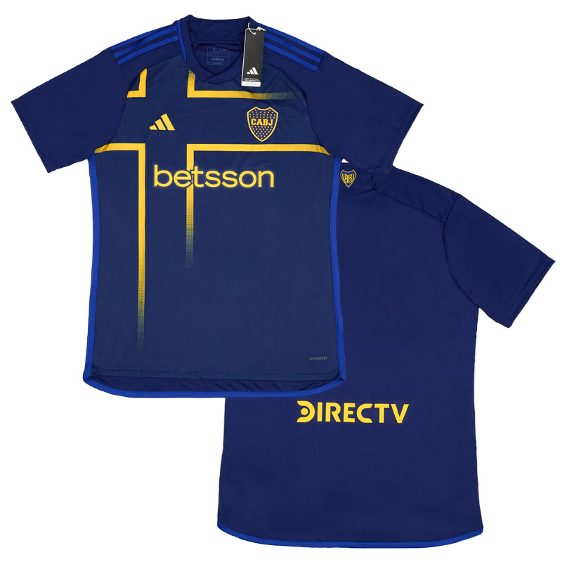 Levné Fotbalové dres CA Boca Juniors Alternativní 24/25 Krátký Rukáv