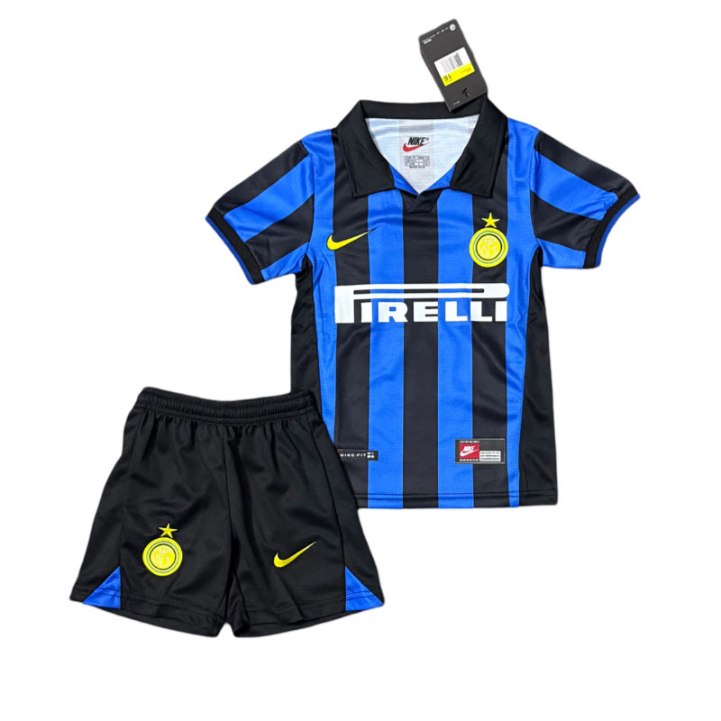 Retro Vintage dresy Inter Milán Dětský domácí fotbalový dres 1998-99