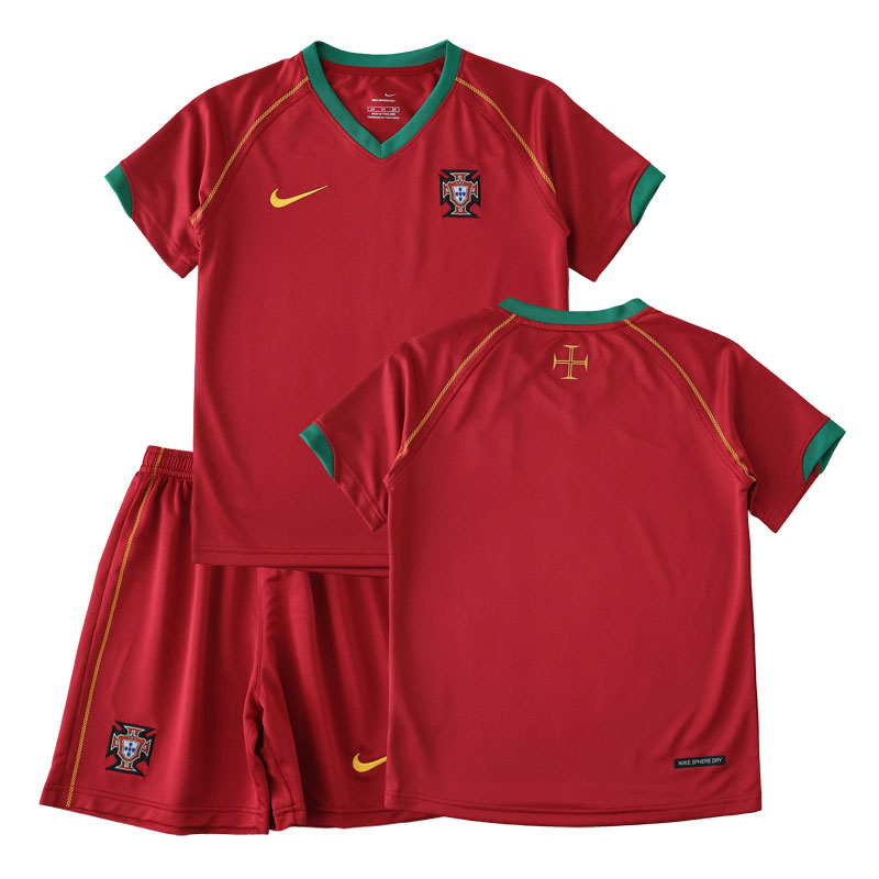 Dětský Fotbalové Dresy Portugalsko Domácí Retro 2006