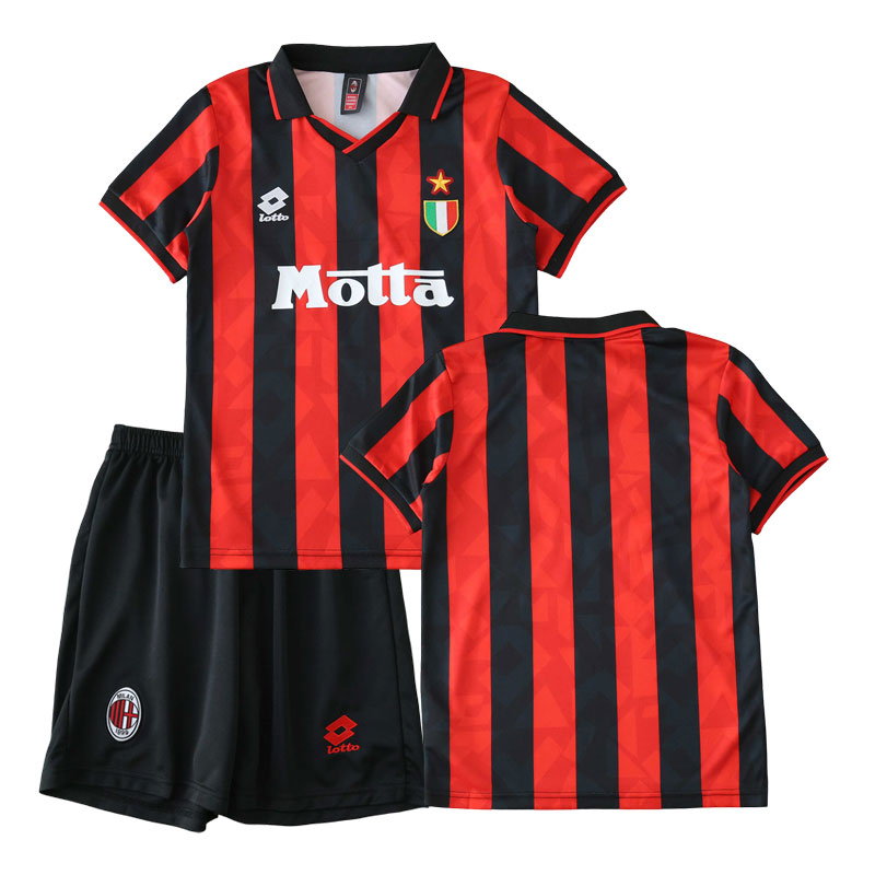 Dětský set AC Milan Retro Dres 93-94 domácí