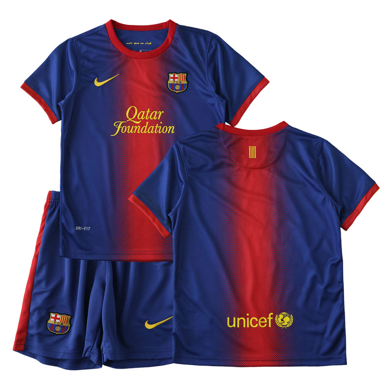 Domácí fotbalový komplet pro děti FC Barcelona 2012/13