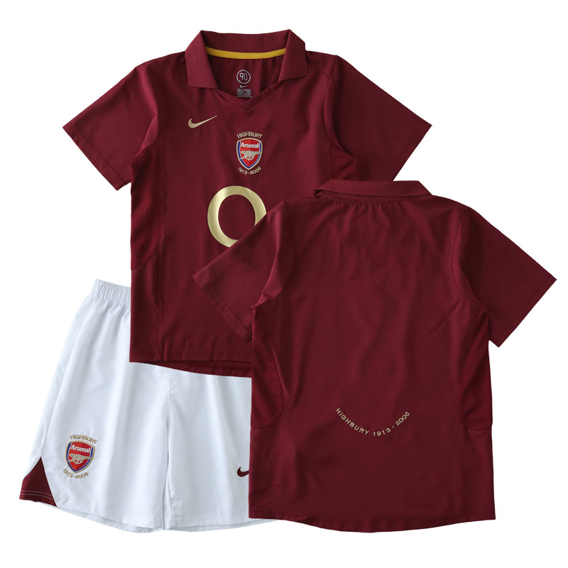 Retro Arsenal 2005-06 Domácí Dětský Fotbalový dresy